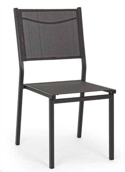 SEDIA HILDE ANTRACITE CM.46x57x88