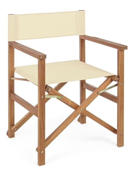 SEDIA REGISTA NOEMI IN LEGNO DI ACACIA ECRU CM.52X59XH83