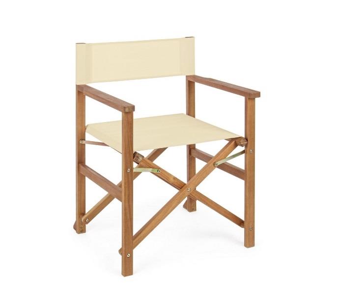 SEDIA REGISTA NOEMI IN LEGNO DI ACACIA ECRU CM.52X59XH83