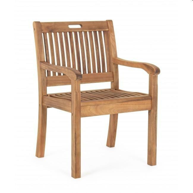 POLTRONA NOEMI ACACIA CM58X60X88H.