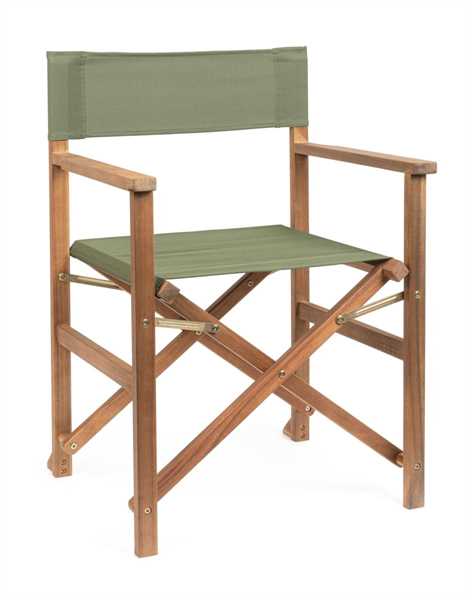 SEDIA REGISTA NOEMI IN ACACIA VERDE MUSCHIO CM.52X59X83H.