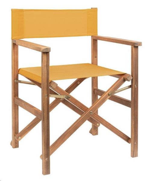 SEDIA REGISTA NOEMI IN ACACIA SENAPE CM.52X59X83H.