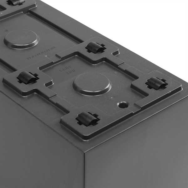 CASSETTA DA ESTERNO CON RUOTE KEBE ANTRACITE CM.100X40X40H