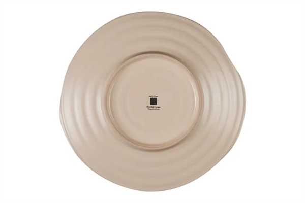 PIATTO PIANO MEDITERRANEO IN GRES GIALLO CM.Ø28