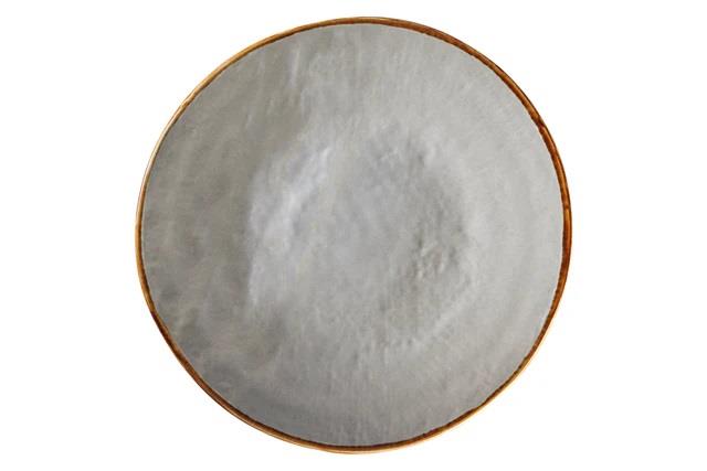 PIATTO DESSERT MEDITERRANEO IN GRES FANGO CM.Ø20