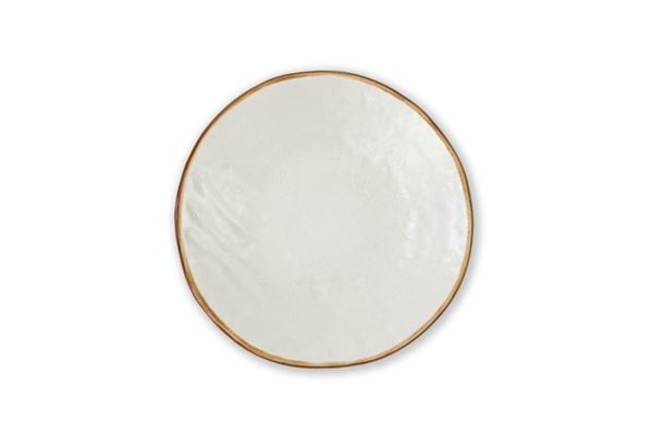 PIATTO DESSERT MEDITERRANEO IN GRES BIANCO CM.Ø20