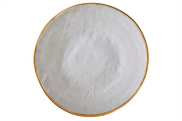 PIATTO DESSERT MEDITERRANEO IN GRES BIANCO CM.Ø20