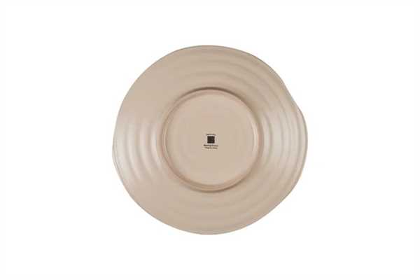 PIATTO DESSERT MEDITERRANEO IN GRES BIANCO CM.Ø20