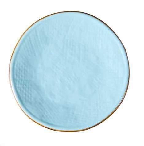PIATTINO PANE MEDITERRANEO TURCHESE CM Ø14