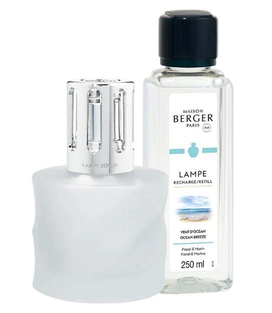 LAMPE BERGER SPIRALE GIVREE CON 250ML VENT D'OCEAN