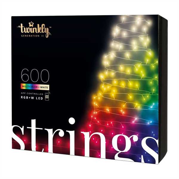 LUCI TWINKLY 600LED MULTICOLOR+BIANCO 2.5MT APP CONTROL