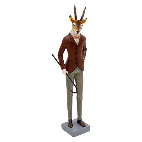 FIGURA DECORATIVA ANTILOPE MR.THOMSON POLIRESINA CM.12X8X39H