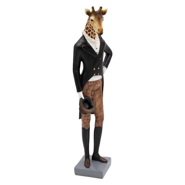 FIGURA DECORATIVA GIRAFFA MR.ROTHSCHILD POLIRE. CM.13X12X40H