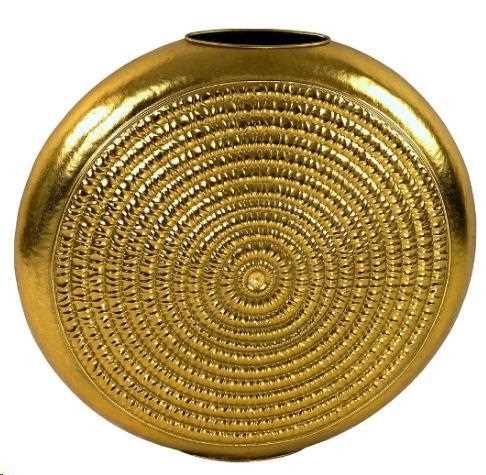 VASO AUREOLE METALLO CM.72,5X17X70H ORO