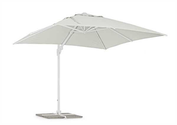 OMBRELLONE BRACCIO EDEN BIANCO LATERALE MT.3X3 NO MATTONELLE