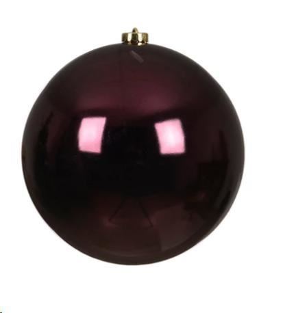 SFERA SHINY NATALE PLASTICA DIA14CM DARK MAUVE