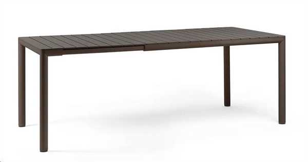 TAVOLO TEVERE ALL.CM.147/211X90X76,5H TERRA ALLUM./POLIPR.