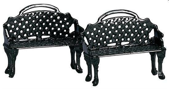 PATIO BENCH, SET OF2