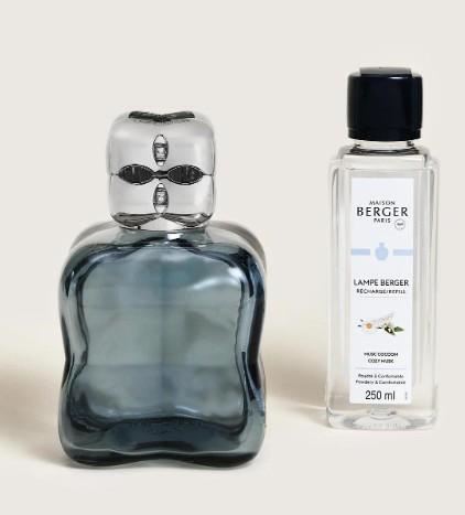 LAMPE BERGER COSY BLEUE CON 250ML MUSC COCOON