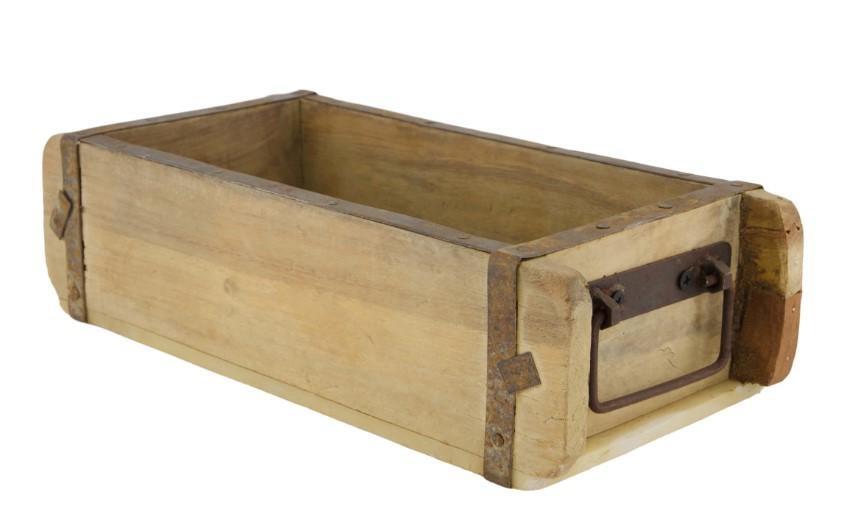 STAMPO PER MATTONI VINTAGE IN LEGNO CM.32X15X10H NATURALE