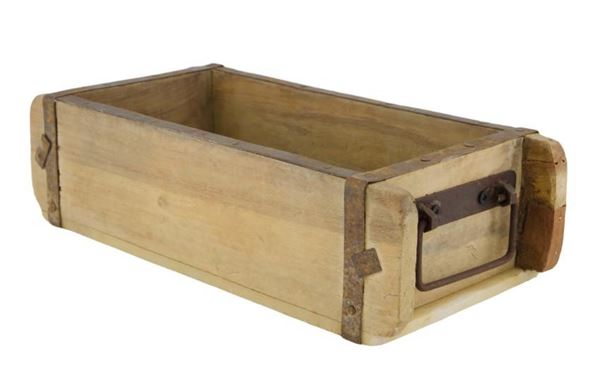 STAMPO PER MATTONI VINTAGE IN LEGNO CM.32X15X10H NATURALE