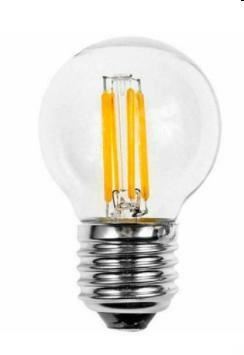 LAMPADINA FILLED SFERA 4 W - E27.2700K DIFFUSORE IN PVC