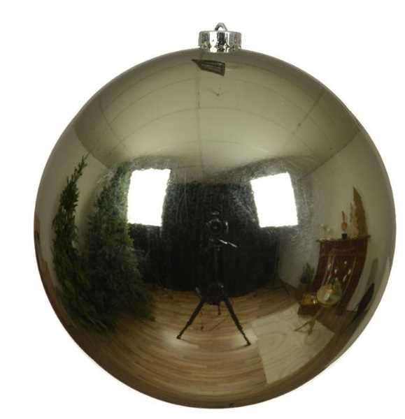 SFERA SHINY NATALE PLASTICA DIA20CM ROSEMARY GREEN