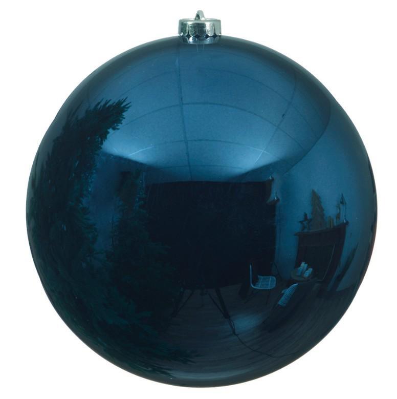 SFERA SHINY NATALE PLASTICA DIA20CM NIGHT BLUE