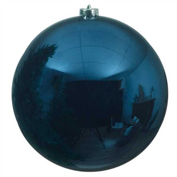 SFERA SHINY NATALE PLASTICA DIA20CM NIGHT BLUE