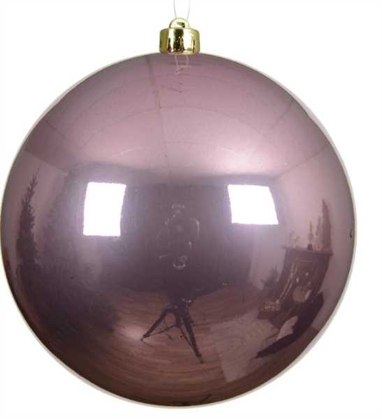 SFERA SHINY NATALE PLASTICA DIA20CM VINTAGE PINK