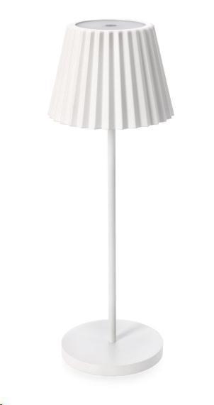 LAMPADA DA TAVOLO LED L.CALDA ARTIKA BIANCO CM D.12,5X36H.