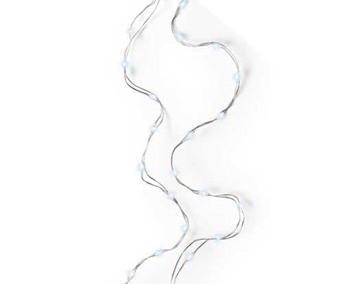 LUCI BATTERIA 100MICROLED L.FREDDA 4,95MT FILO ARGENTO