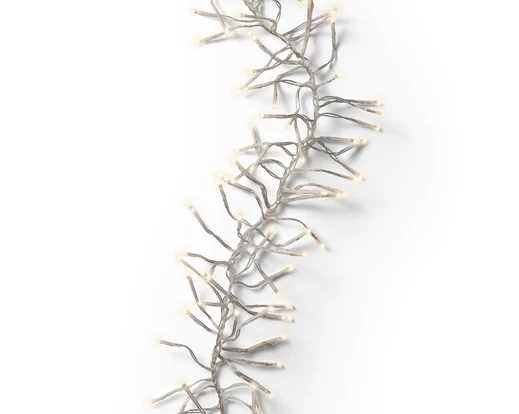 GHIRLANDA LUCE CALDA 1512LED MT13,5 FILO TRASPARE. 8FUNZIONI