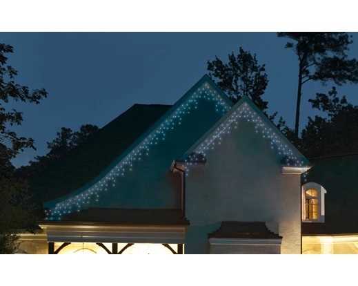 TENDA LUMINOSA 490LED LUCE FREDDA MT.20 FILO NERO IP44 TIMER