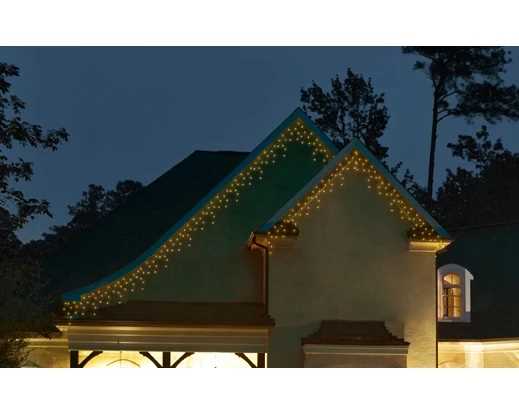 TENDA LUMINOSA 175LED LUCE CALDA MT7,5 FILO NERO IP44 TIMER