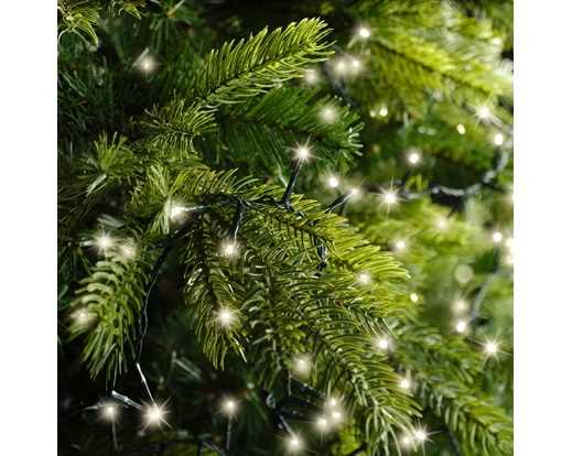 CATENA 750LED BIANCO CALDO 16MT FILO VERDE IP44 8FUNZIONI