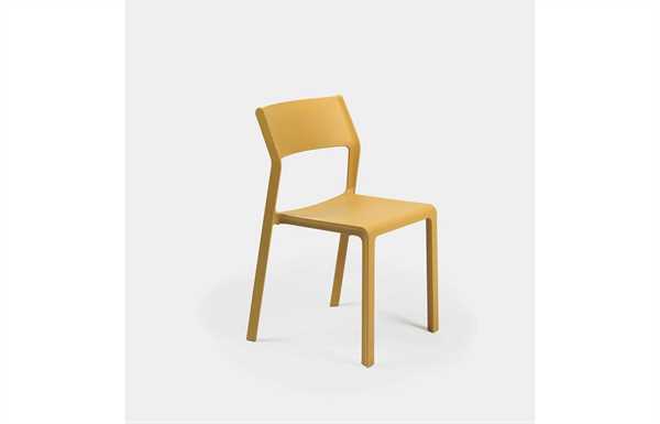 SEDIA IN POLIPROPILENE TRILL BISTROT SENAPE CM.45,5X52XH83