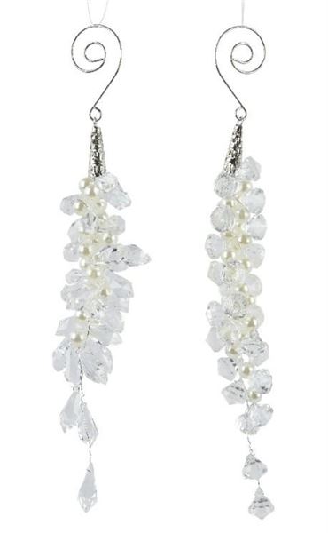 PENDENTE PLASTICA PERLINE CM.15H TRANSPARENT