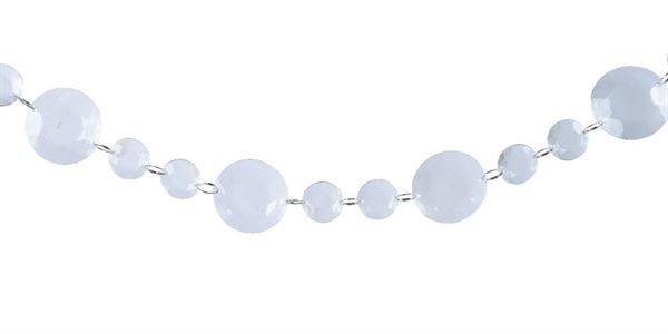 GHIRLANDA PERLE ACRILICO CM.113H TRANSPARENT