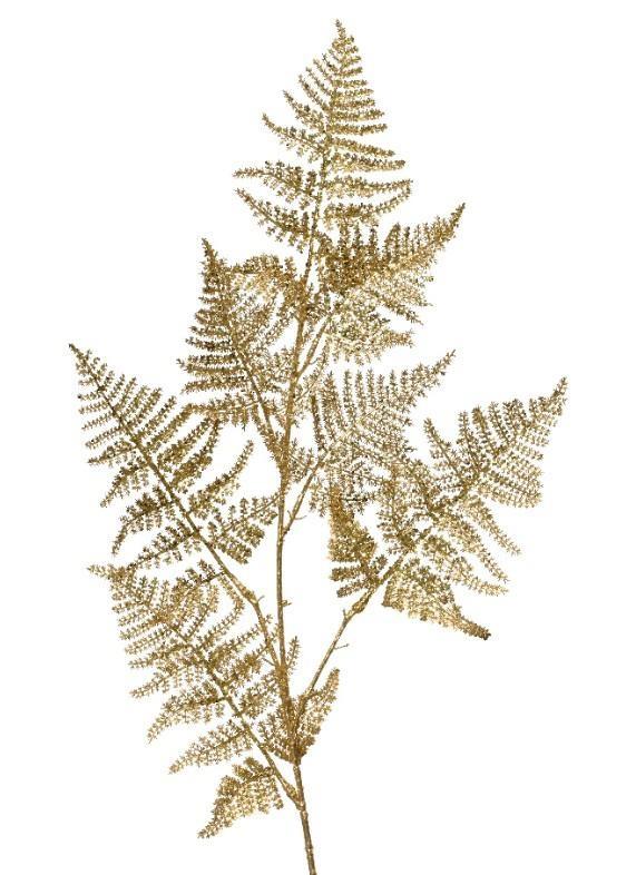 RAMO DI ASPARAGUS GLITTER CM.36X87H GOLD