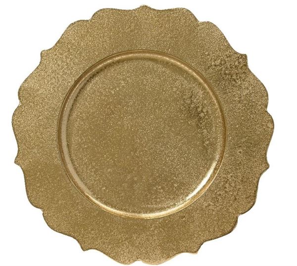 SOTTOPIATTO ALLUMINIO CM.D33 ORO