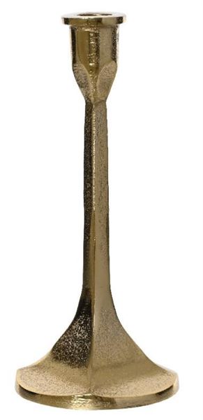 PORTACANDELA ALLUMINIO CM.D11X23H ORO