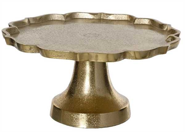 ALZATA ALLUMINIO CM.D30X14H ORO