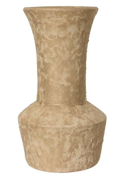 VASO TERRACOTTA OPACO CON GLITTER ORO CM.D16X30H SABBIA