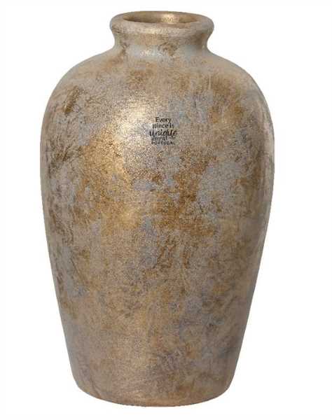 VASO TERRACOTTA OPACO CON GLITTER CM.D19X30H COPPER