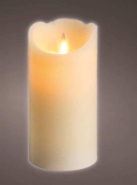 CANDELA LED L.CALDA INDOOR CM.D7,5X15H CREAM BATTERIA