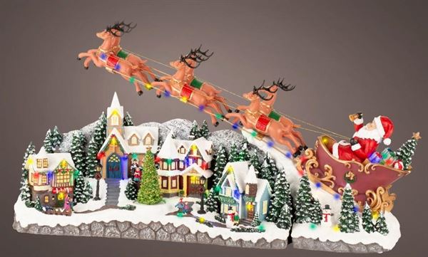 VILLAGGIO LED SLITTA CON MOVIMENTO CM.25,5X97,5X54H C/TRASF.