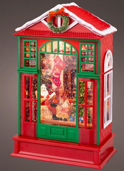 CASA LED ACQUA SUONO E MOVIMENTO CM.9X1X25,5H BATTERIA