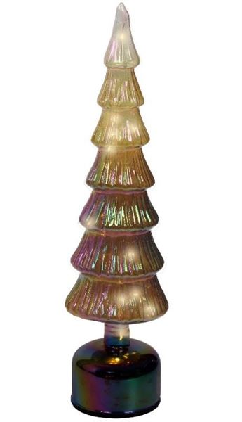 ALBERO VETRO MOV. CIRC. MICROLED L.CALDA CM.D11X39H BROWN