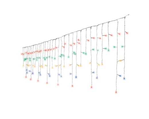 TENDA LUMINOSA 175LED LUCE MULTICOLOR MT7,5 FILO TRASP. IP44